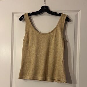 St. John Gold Shimmer Tank Top
